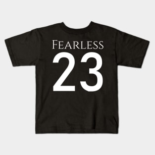 Fearless 23 Bible Psalm Religious Christianity Jesus Christ Kids T-Shirt